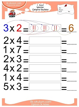 Çocuklar İçin toplam işlemi yaprak testleri 